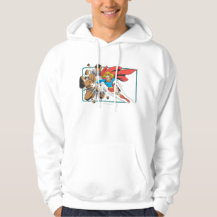 Supergirl Destroys Boulder Hoodie