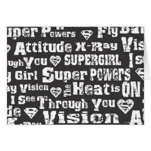 Supergirl Distressed Text