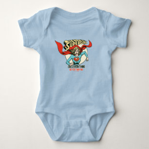 Supergirl Does Everything Better Than You Baby Bodysuit