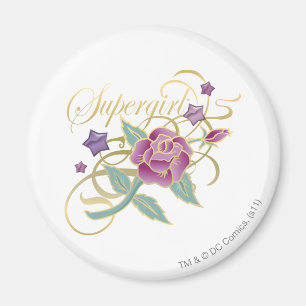 Supergirl Fancy Roses Magnet