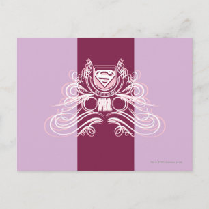 Supergirl Flourish Design Postcard