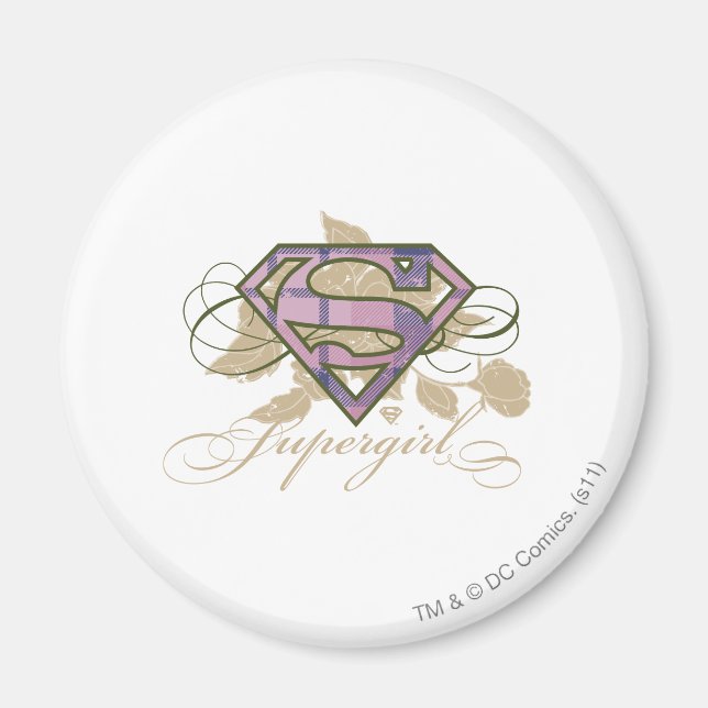 Supergirl Flowers Magnet (Front)