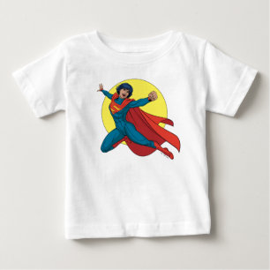 Supergirl Flying in Blue Suit Baby T-Shirt