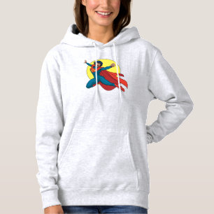 Supergirl Flying in Blue Suit Hoodie