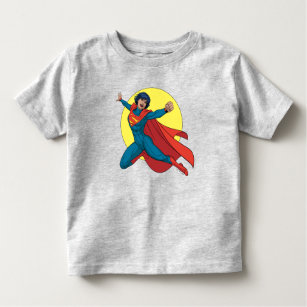 Supergirl Flying in Blue Suit Toddler T-shirt