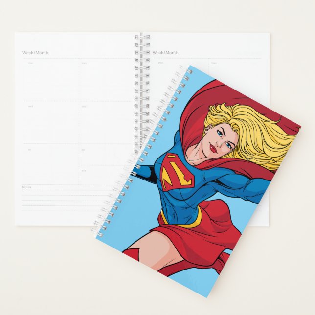 Supergirl Flying Upwards Illustration Planner (Display)