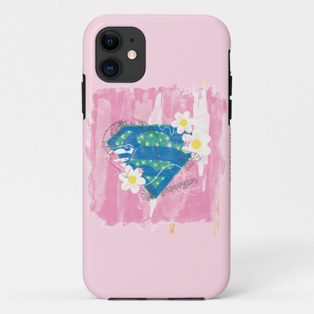 Supergirl for Peace Pink Case-Mate iPhone Case (Back)