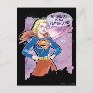 Supergirl Galaxy Postcard