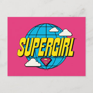 Supergirl Global Pop Graphic Postcard
