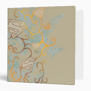 Supergirl Gold and Brown Binder