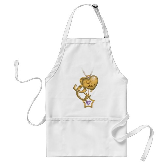 Supergirl Gold Locket Standard Apron (Front)