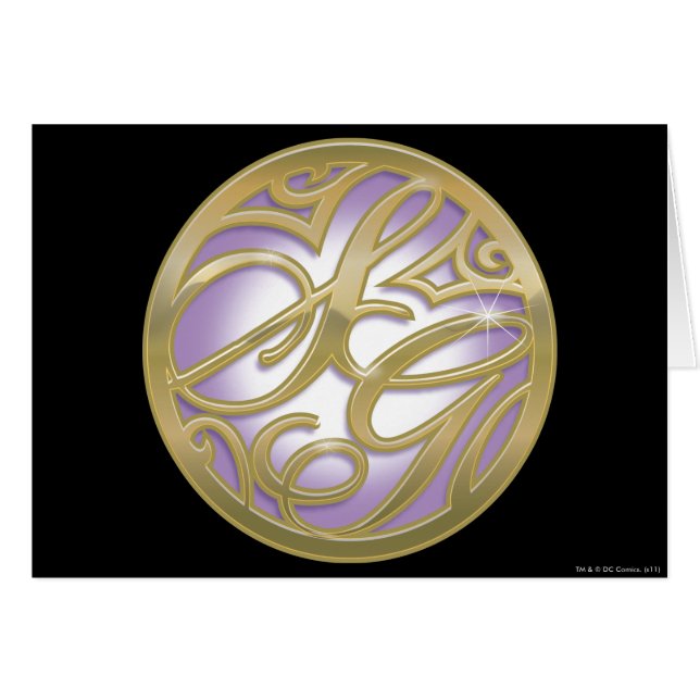 Supergirl Gold & Purple Circle Logo (Front Horizontal)