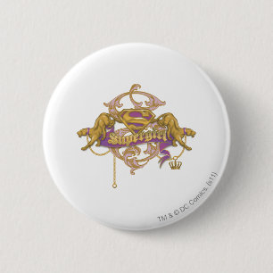 Supergirl Golden Cat 2 Inch Round Button