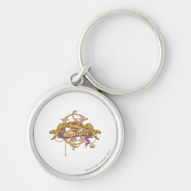 Supergirl Golden Cat 2 Keychain (Front)