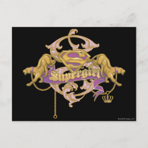 Supergirl Golden Cat 2 Postcard