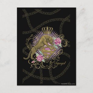 Supergirl Golden Cat 4 Postcard