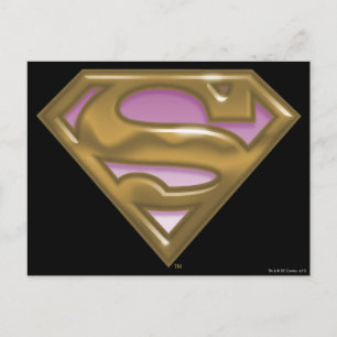 Supergirl Golden Logo Postcard