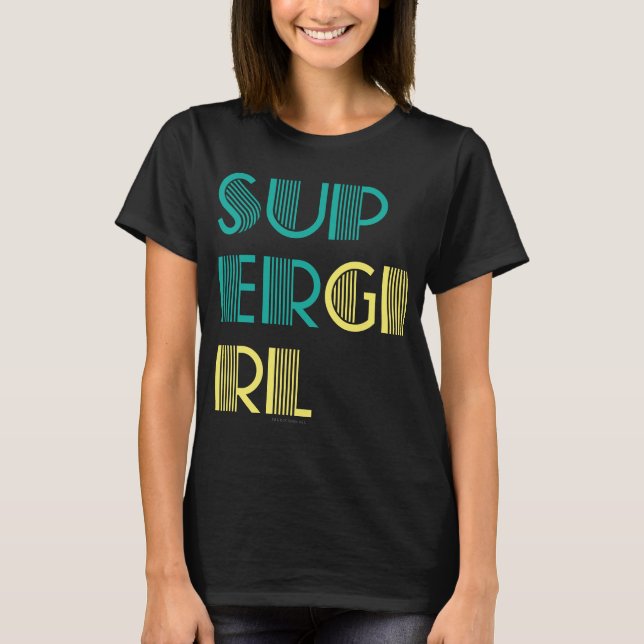 Supergirl Green and Yellow T-Shirt (Front)