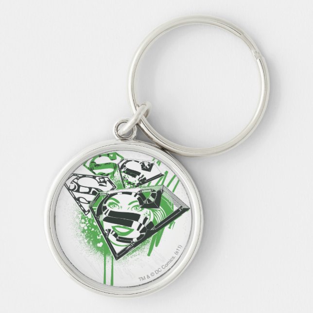 Supergirl Green Spills Keychain (Front)