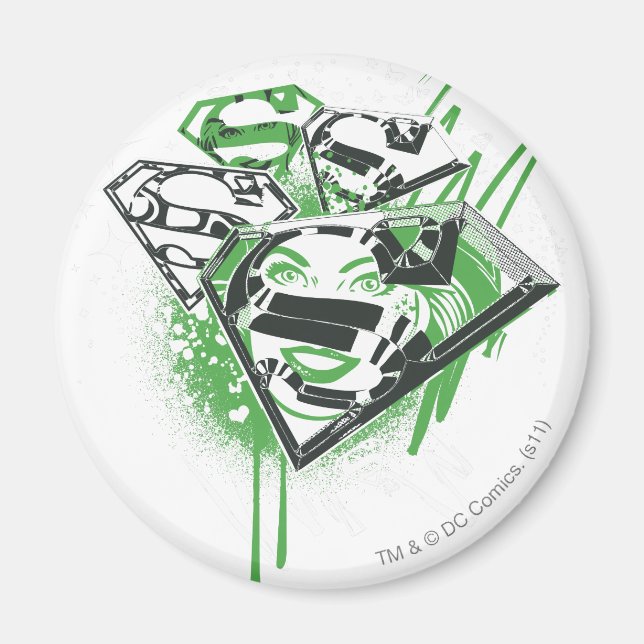 Supergirl Green Spills Magnet (Front)
