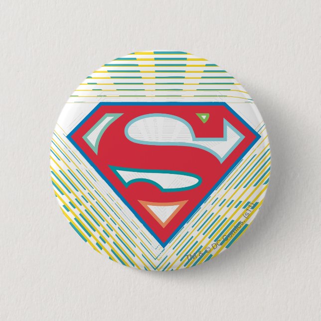 Supergirl Groovy Logo 2 Inch Round Button (Front)