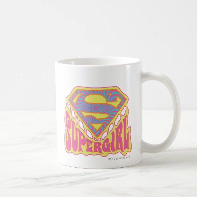Supergirl Groovy Logo Coffee Mug (Right)