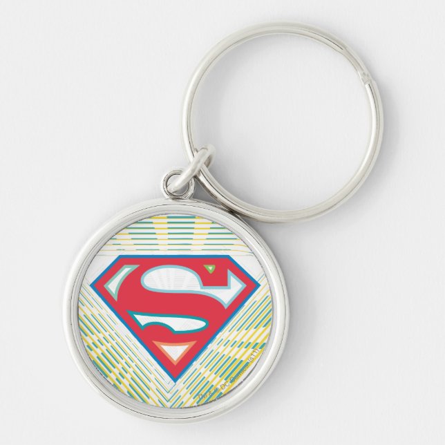 Supergirl Groovy Logo Keychain (Front)