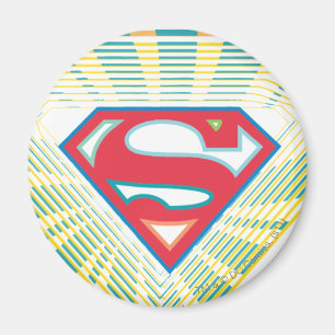 Supergirl Groovy Logo Magnet