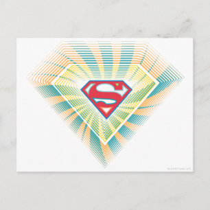 Supergirl Groovy Logo Postcard