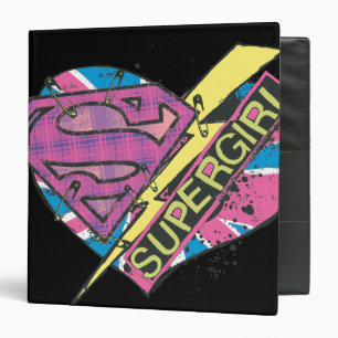 Supergirl Heart and Bolt Binder