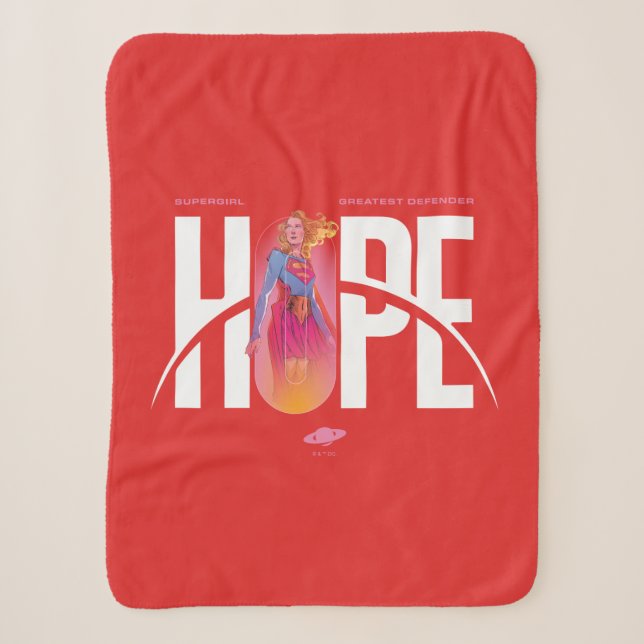 Supergirl Hope Sherpa Blanket (Front)