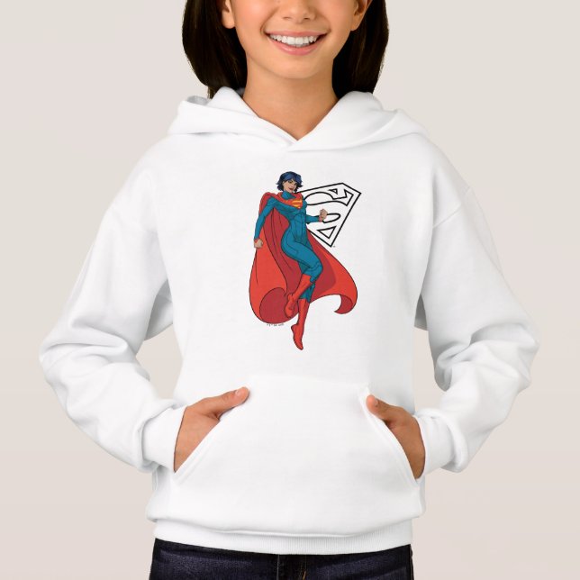 Supergirl Hovering in Blue Suit (Front)