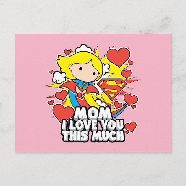 Supergirl | I Love You This Much Invitation Postcard (Front)