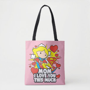 Supergirl I Love You This Much Tote Bag