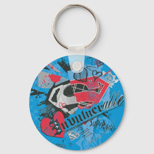 Supergirl Invulnerable Keychain (Front)