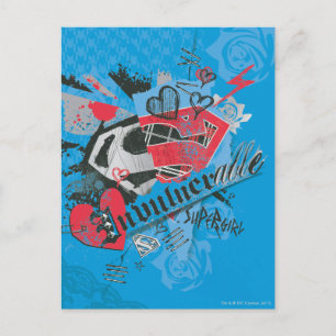Supergirl Invulnerable Postcard