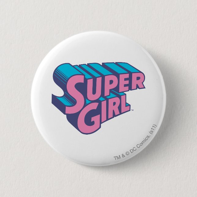 Supergirl J-Pop 10 2 Inch Round Button (Front)