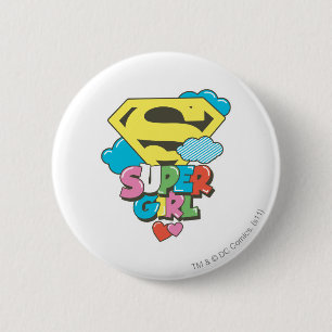 Supergirl J-Pop 5 2 Inch Round Button