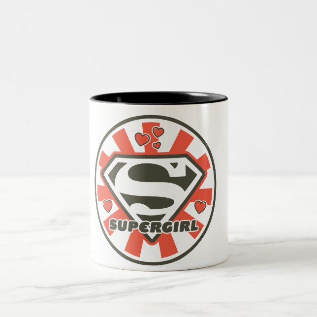 Supergirl J-Pop 7 Two-Tone Coffee Mug (Center)