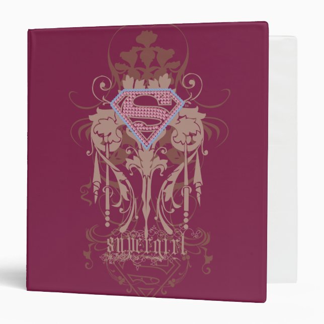 Supergirl Jewel Logo Binder (Front/Inside)