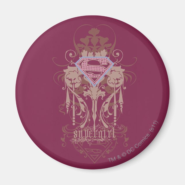 Supergirl Jewel Logo Magnet (Front)