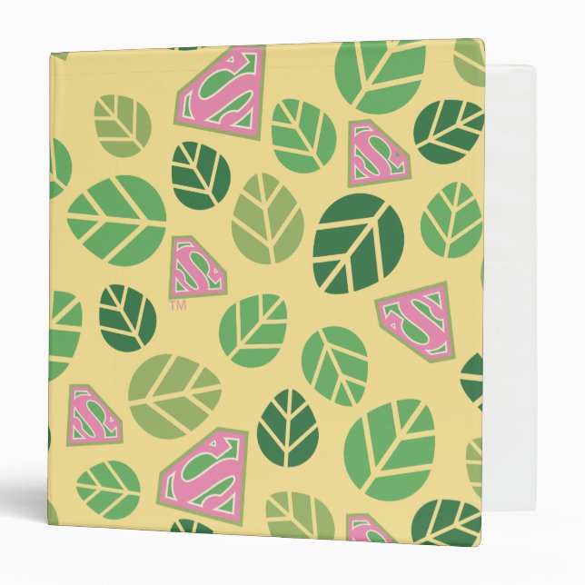 Supergirl Leaf Pattern Binder (Front/Inside)