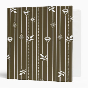 Supergirl Leaf Pattern Brown Binder