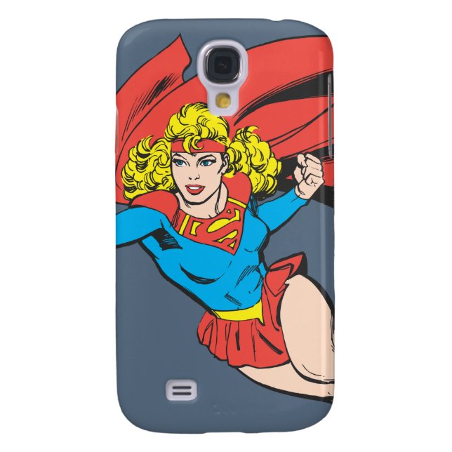 Supergirl Leaps and Punches Case-Mate Samsung Galaxy Case (Back)