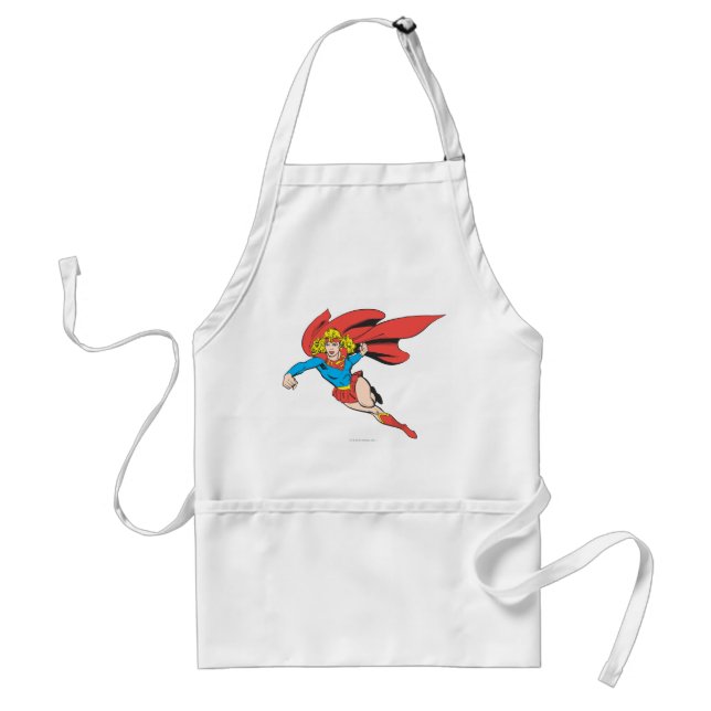 Supergirl Leaps and Punches Standard Apron (Front)