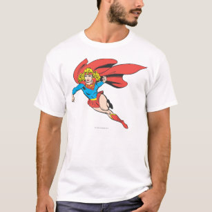 Supergirl Leaps and Punches T-Shirt
