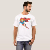 Supergirl Leaps and Punches T-Shirt (Front Full)
