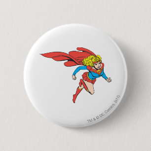 Supergirl Leaps Right 2 Inch Round Button