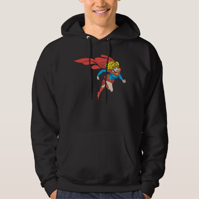 Supergirl Leaps Right Hoodie (Front)