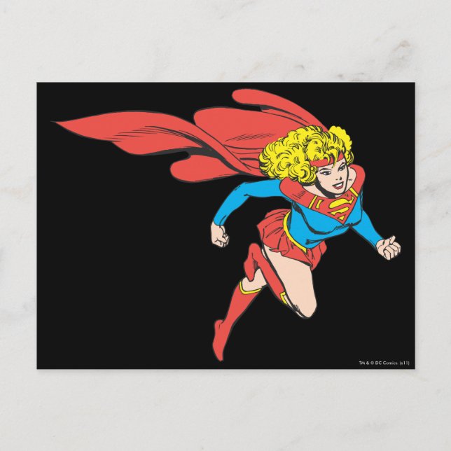 Supergirl Leaps Right Postcard (Front)